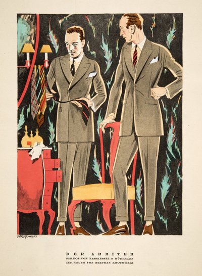 Der Arbiter, outfits by Fasskessel & Muntmann, from Styl, pub.1922 by German School