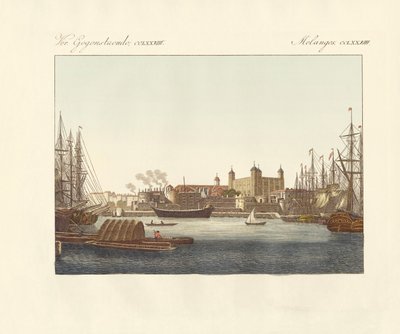Description of the Tower of London by German School