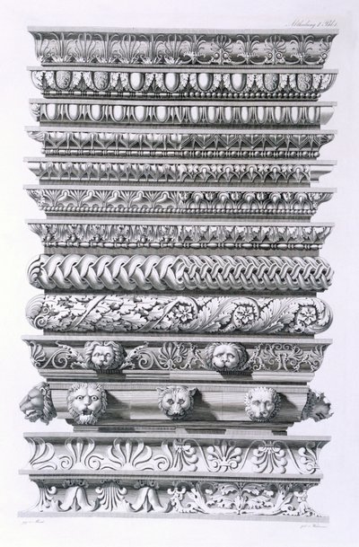 Designs for Cornices by German School