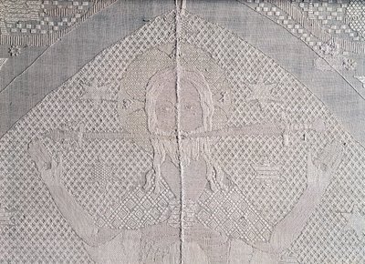 Detail of an altarcloth with Christ of the Apocalypse (detail) by German School