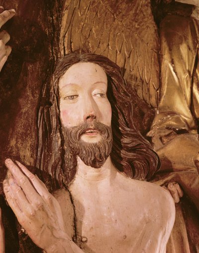 Detail of the Baptism of Christ by German School