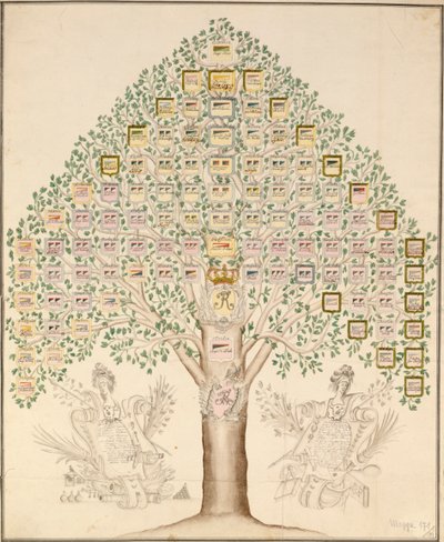 Diagram of the 97 Stations of the Regiments that Made Up the Royal Prussian Army by German School