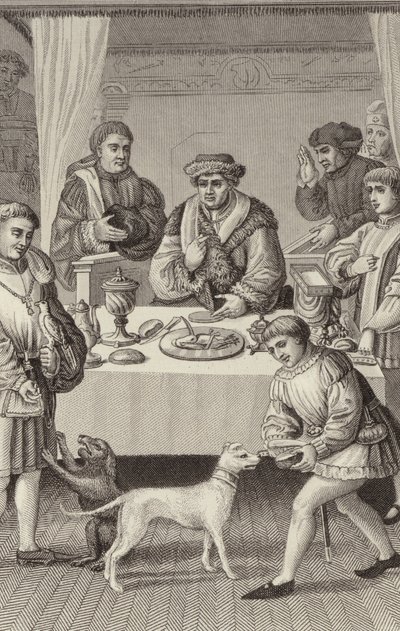 Dining hall of a prince by German School