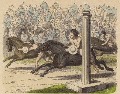 Display of Horsemanship in Ancient Greece by German School