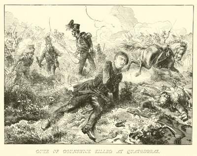 Duke of Brunswick Killed at Quatrebras by German School