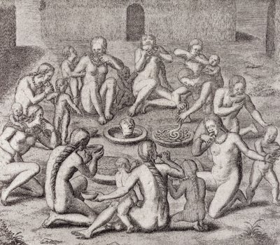 Eating the Flesh of a Prisoner According to the Old Historian, from Gottfried