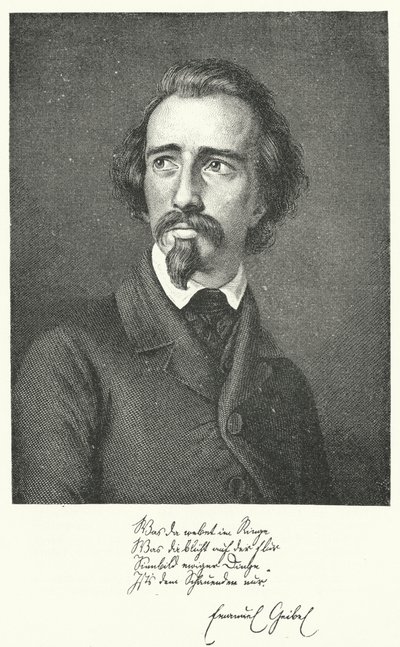 Emanuel Geibel, German poet and playwright by German School