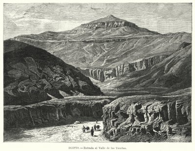 Entrance to the Valley of the Kings, Egypt by German School