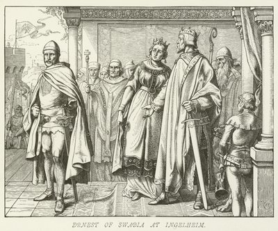 Ernest of Swabia at Ingelheim by German School