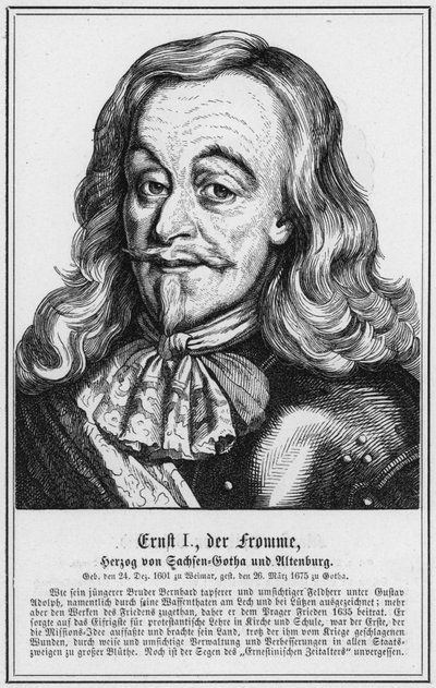 Ernst I, the Pious, Duke of Saxe-Gotha and Altenburg by German School