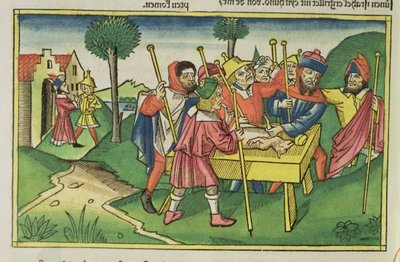 Exodus 12 The First Passover, from the Nuremberg Bible by German School
