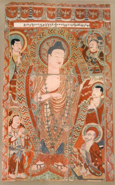 Facsimile of Cave Temple Paintings Now in the Koeniglichen Museum, Berlin, Late 19th-Early 20th Century by German School