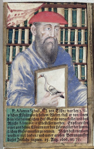 Father Adam Schall von Bell (1591-1666) in Chinese Costume by German School
