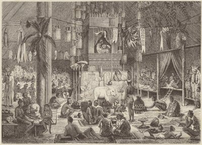 Feast in a Pagoda by German School
