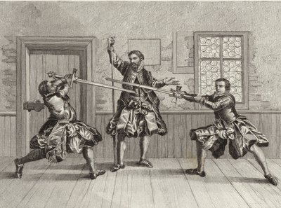 Fencing Exercise by German School