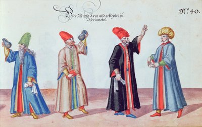 Four Jewish Doctors from Adrianople, Turkey by German School