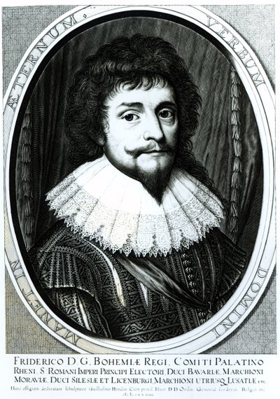 Frederick V (1596-1632), King of Bohemia, Elector Palatine of the Rhine, engraved by Willem Hondius (c.1597-c.1660), 1633 by German School