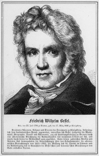 Friedrich Wilhelm Bessel (engraving) by German School