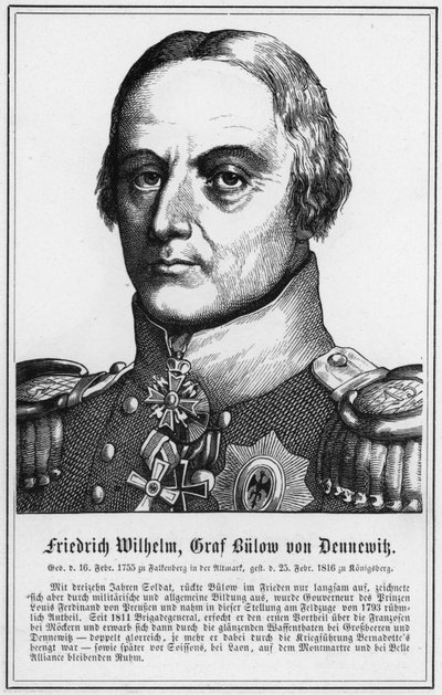 Friedrich Wilhelm, Count Bulow von Dennewitz by German School