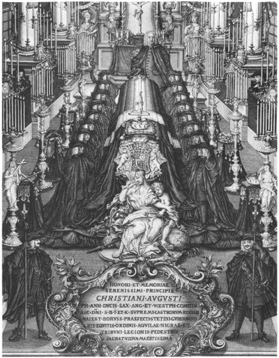 Funeral of a Prince of Saxony, early 18th century by German School