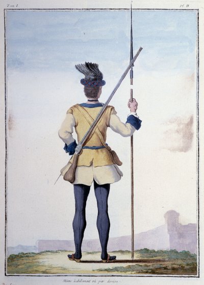 Garment of the Soldier (Back) - in “My Dreams” by the Count of Saxony by German School