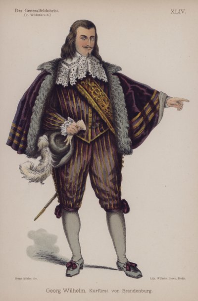 Georg Wilhelm, Duke of Brandenburg, from Der Generalfeldoberst by Ernst von Wildenbruch by German School
