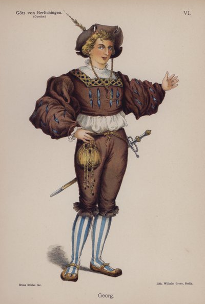 Georg, from Gotz von Berlichingen by Goethe by German School