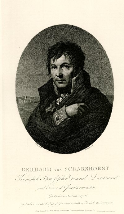 Gerhard Johann David von Scharnhorst by German School