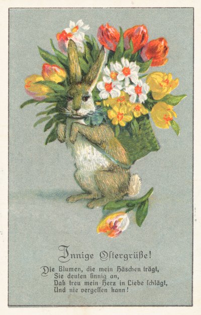 German Easter Card by German School