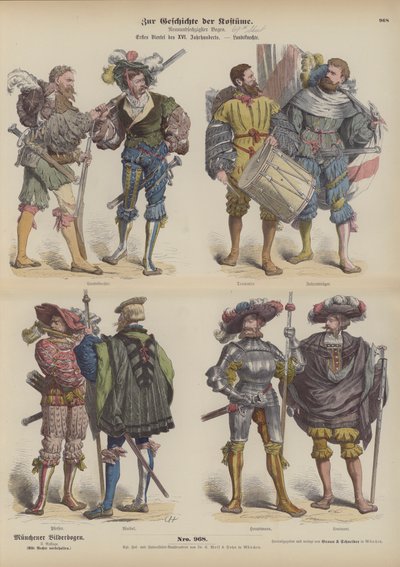 German Landsknechte (Mercenary Soldiers), Early 16th Century by German School