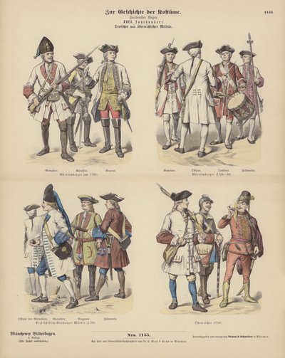 German and Austrian Military Uniforms by German School
