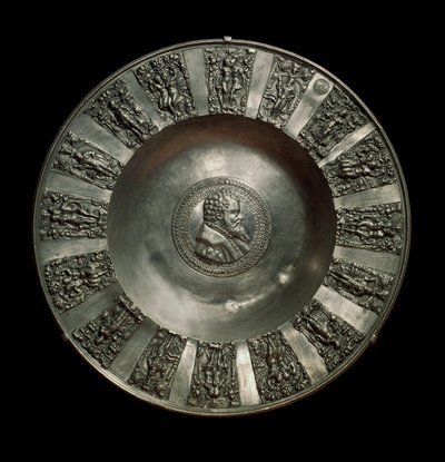 German Art: Tin Saxon Dish Around 1560 by German School