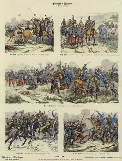 German Cavalry of the Franco-Prussian War, 1870-1871 by German School