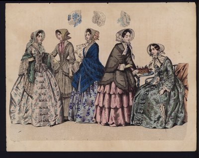 German fashion plate, mid 19th century by German School