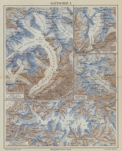 Glaciers by German School