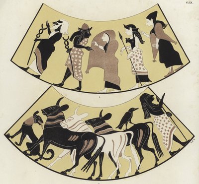 Greek vase painting by German School