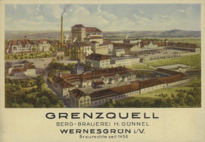 Grenzquell Brewery, Wernesgrun, Saxony, Germany by German School