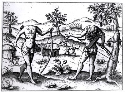 Headless men and women, illustration from Sir Walter Raleigh