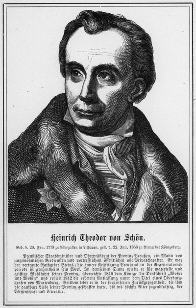 Heinrich Theodor von Schon by German School