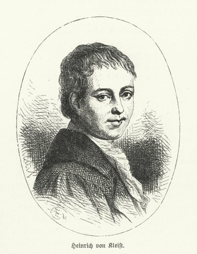 Heinrich von Kleist, German Poet, Dramatist, Novelist and Short Story Writer by German School