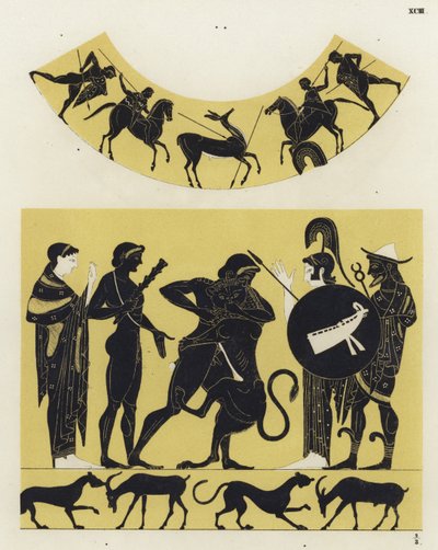 Hercules Fighting the Nemean Lion by German School