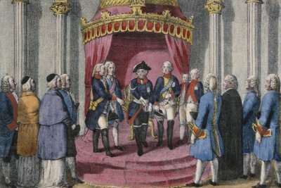 Homage of the Silesian Estates, 7 November 1741 by German School