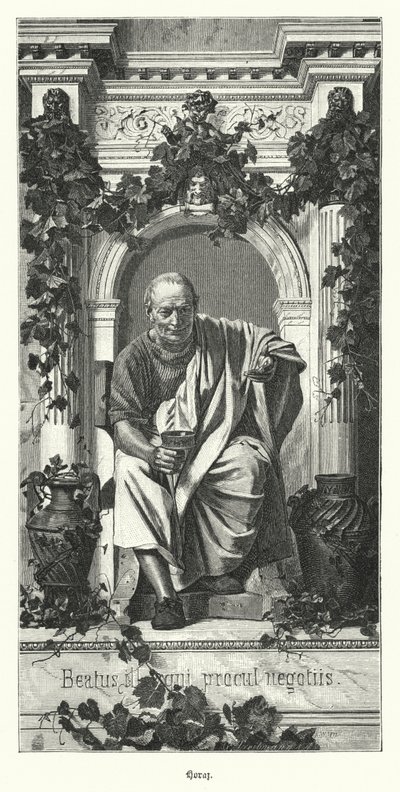 Horace, Roman Poet by German School