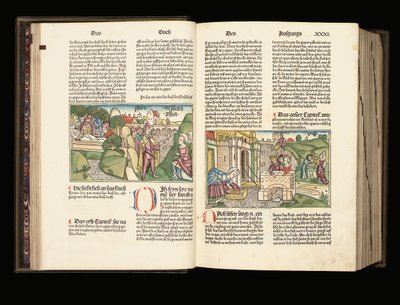 Illuminated copy of the 9th edition of the Bible in German, Anton Koberger, Nuremberg, 1483 by German School