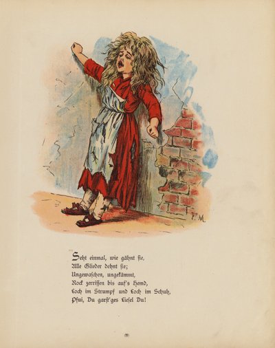 Illustration for Die Struwwel-Liese by German School