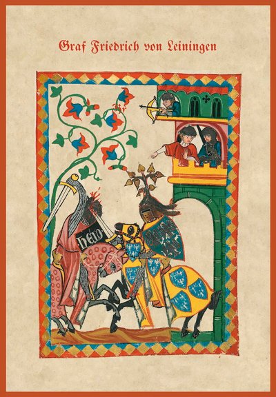 Illustration from a Medieval Songbook by German School