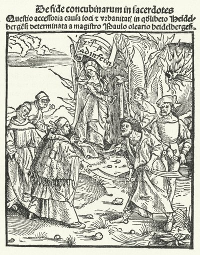 Illustration from a work by Jakob Wimpfeling by German School