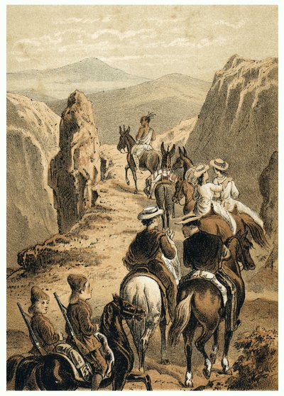 Illustration of the conquest of the Amazon by Europeans. In 