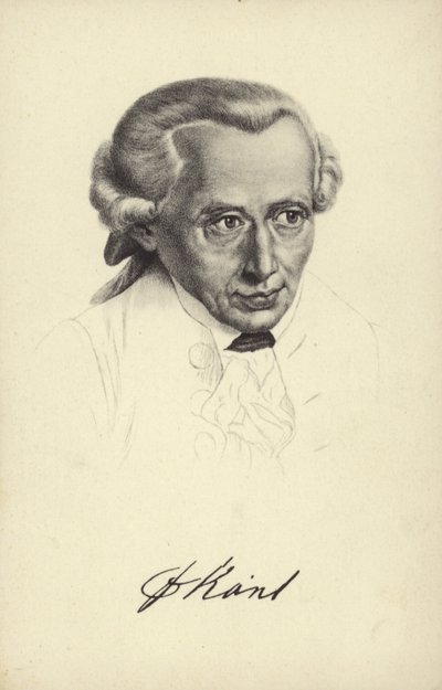 Immanuel Kant by German School
