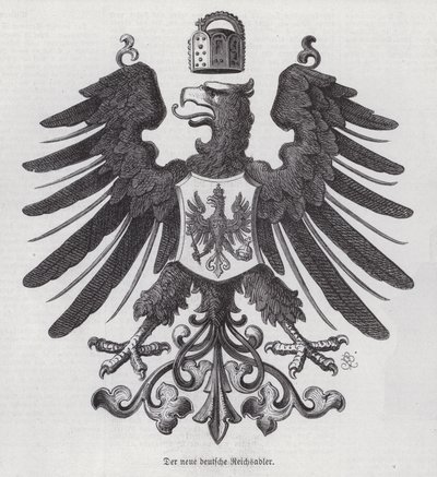 Imperial eagle, new emblem of Germany by German School
